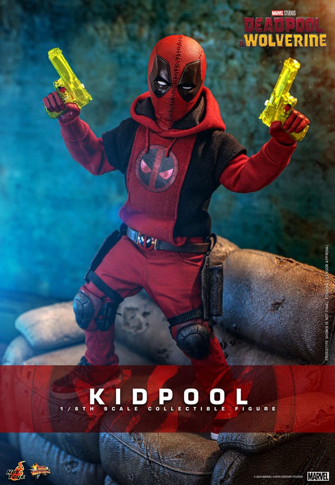 Deadpool & Wolverine AF: Kidpool 1/6 Scale 22cm Buch, Veröffentlichung, Person