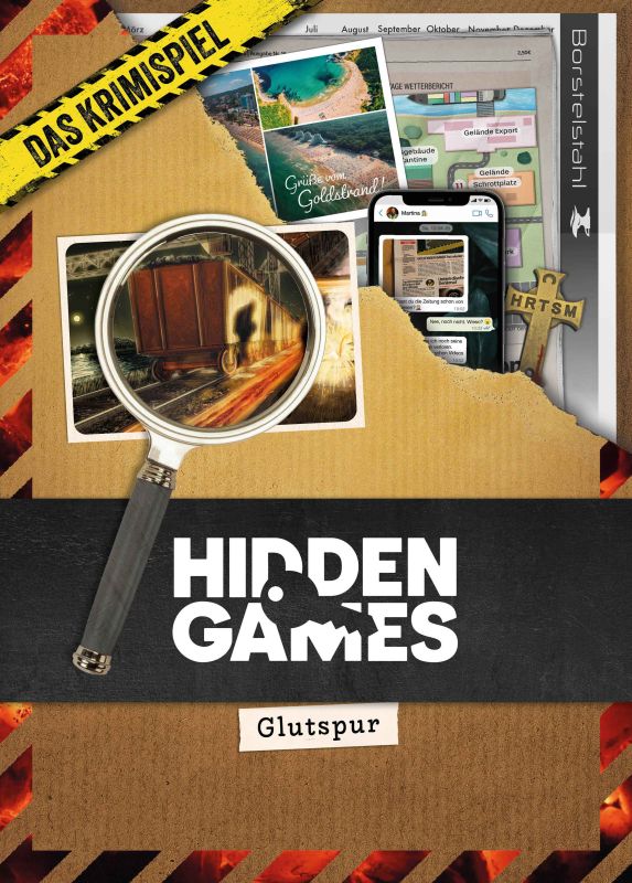 Hidden Games: Glutspur (Fall 16) Hidden Games, Glutspur, Lupe, Brettspiel, Spielecover