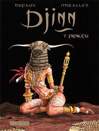 statue, figurine, demon, horned, staff