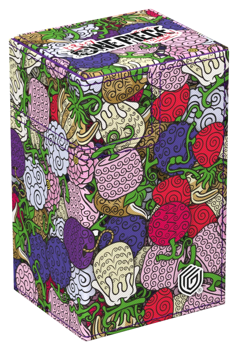 Ultimate Guard: Deckbox Flip'n'Tray 80+ Xenoskin One Piece - Devils Fruit Keksdose, Keksbox, Muster, Vielfalt, bunte Früchte