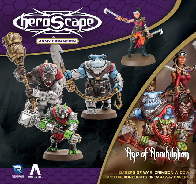 HeroScape: Crimson Widow & Dreadnoughts of Caraway Cavern Army Pack HeroScape: Crimson Widow & Dreadnoughts of Caraway Cavern Army Pack