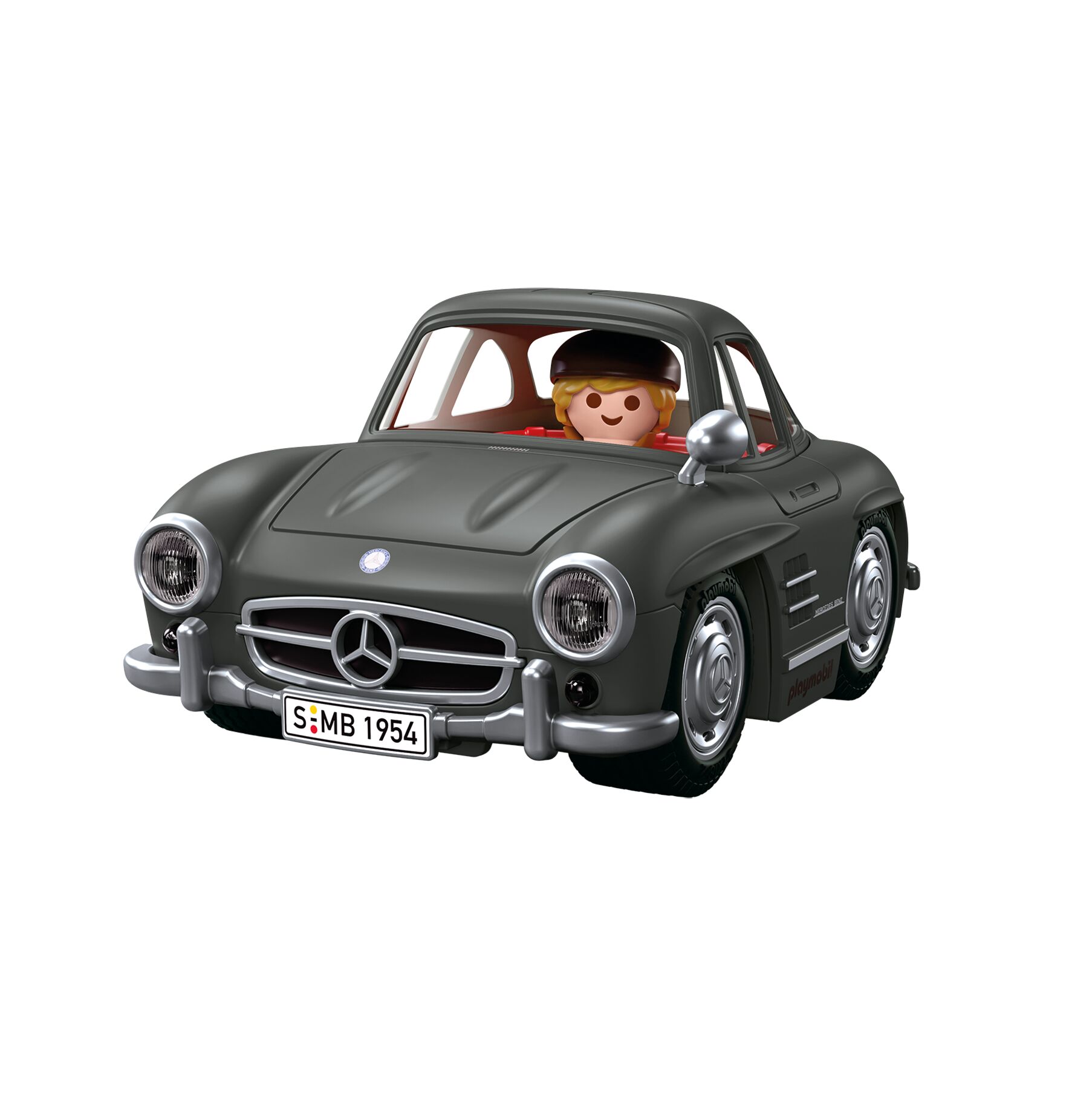 Playmobil: Mercedes-Benz 300 SL Spielzeugauto, Mercedes, Oldtimer, Grau, Kübelwagen-Design