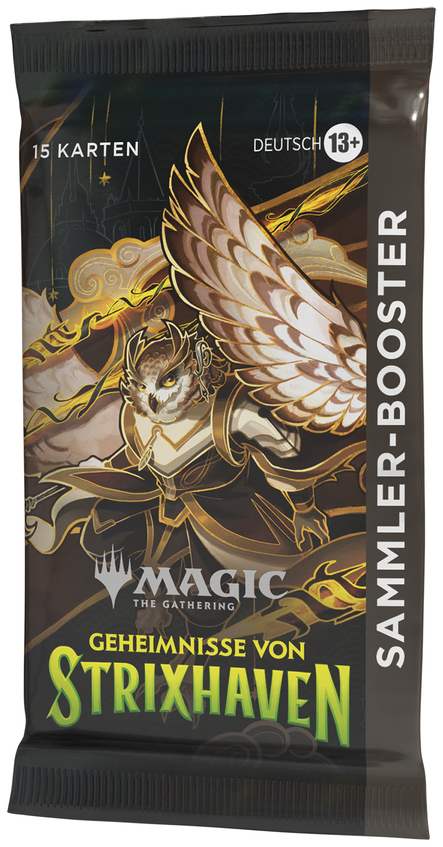 Kartenpackung, Magic: The Gathering, Geheimnisse von Strixhaven, Sammelkarten-Pack, Winged owl art