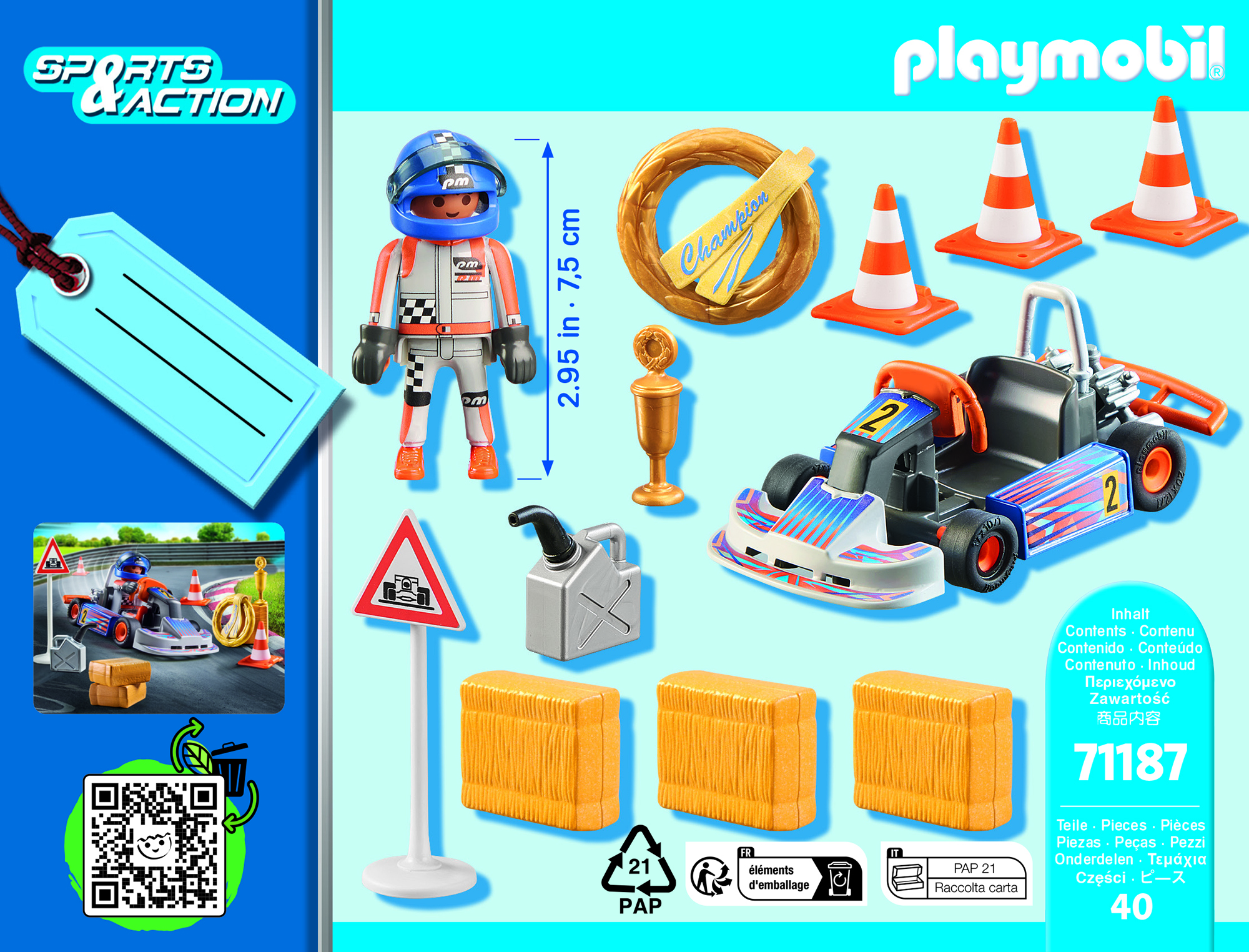Playmobil: Geschenkset - Racing-Kart