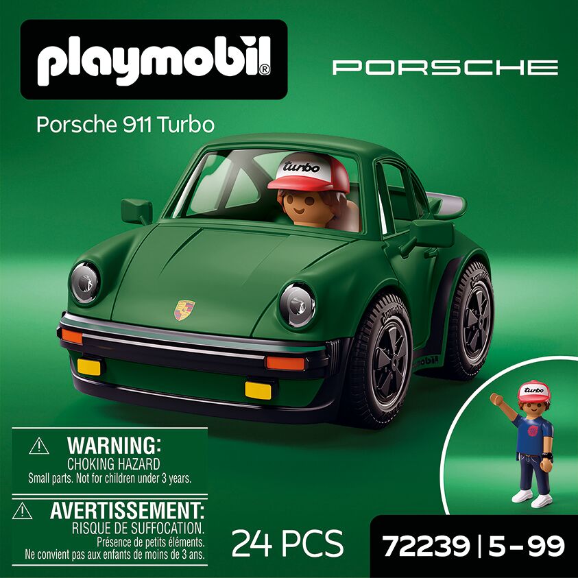 Porsche 911, Modellauto, Grün, Spielzeugauto, Playmobil