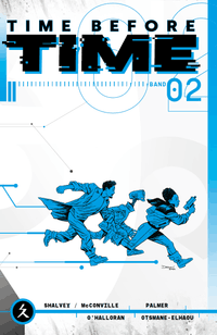 Time before Time Bd.2 SC (444) dunkelblau, jungenfiguren, sportliche action, zeitungskunst, bandnotiz