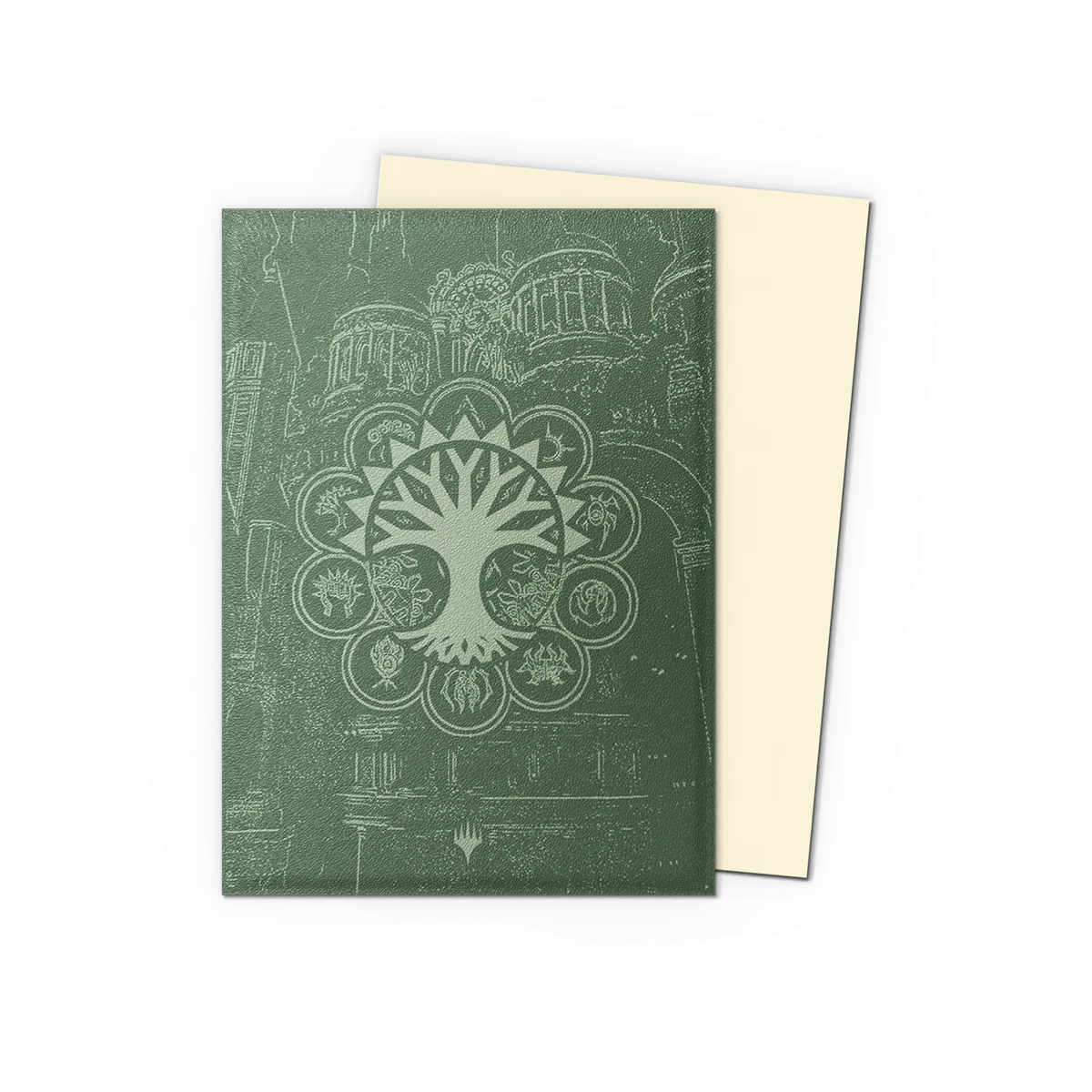Dragon Shield: Art Sleeves Dual Matte Guildpact Series Magic - Selesnya Conclave notebook, card, grün, Baumdesign, Muster