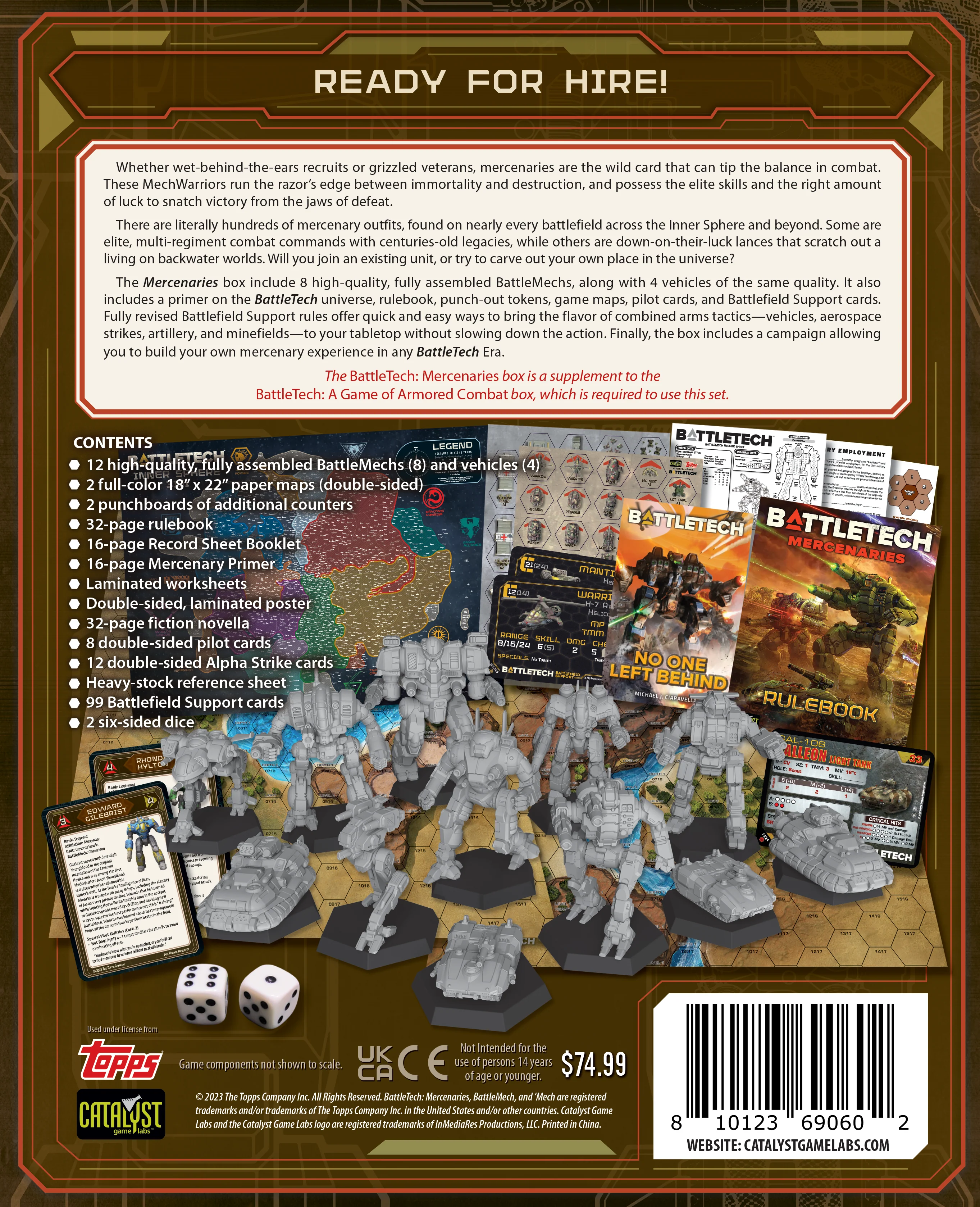 Battletech: Mercenaries Box Battletech: Mercenaries Box