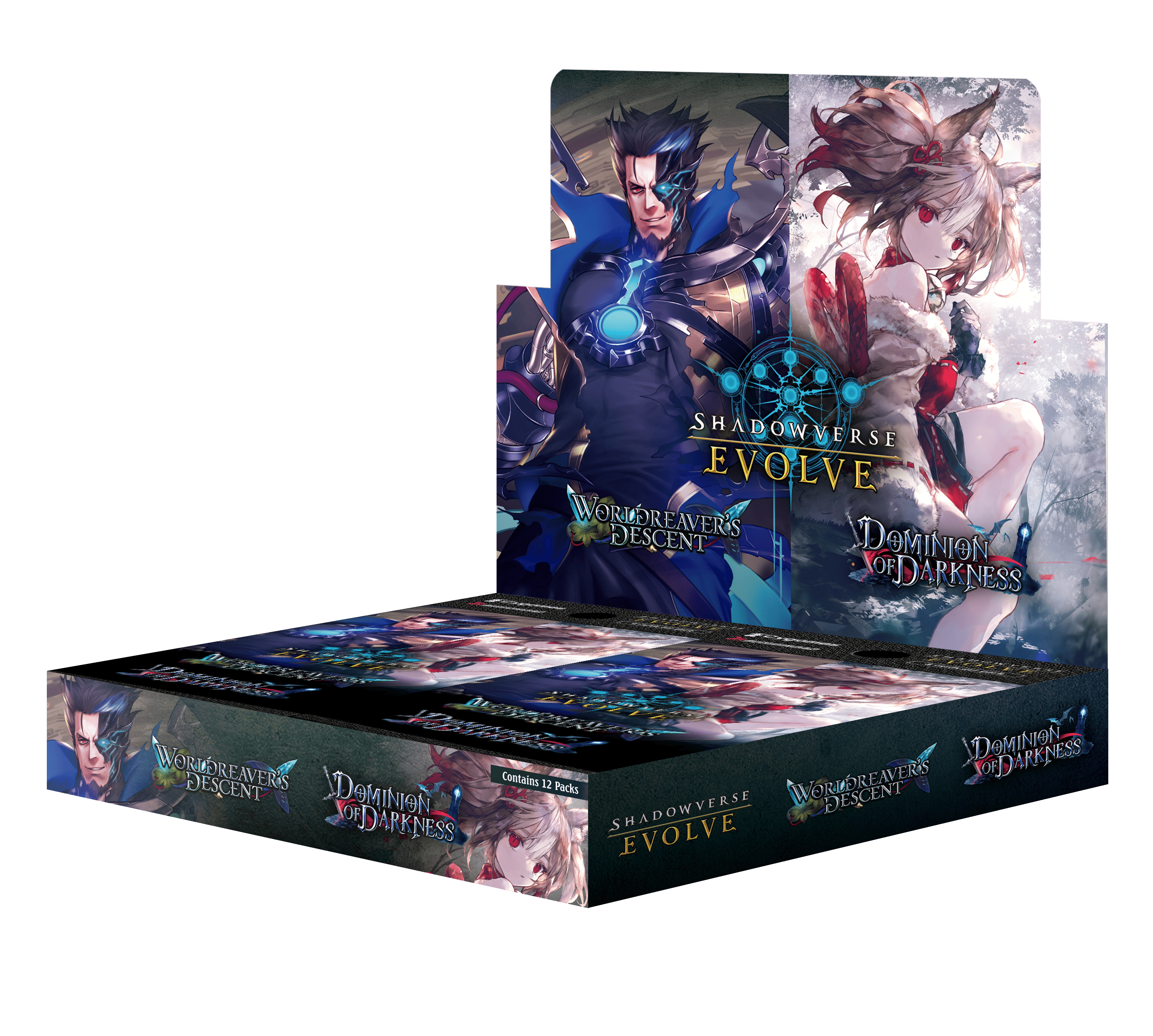 Shadowverse Evolve CCG: Worldreaver's Descent & Dominion of Darkness Booster Display (12)