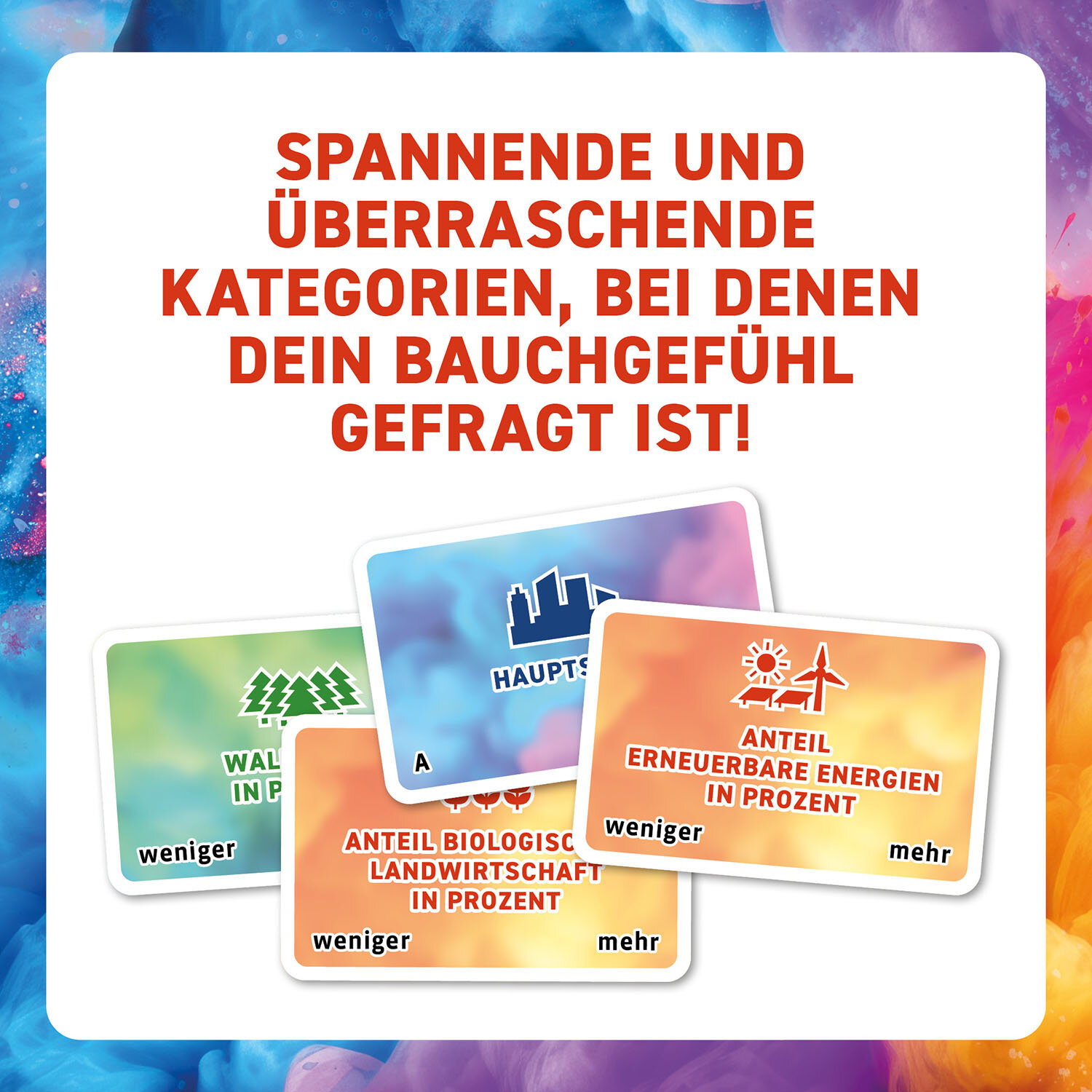 Schätz dich durch Europa Karten, Infokarten, Energiestatus, Prozent, Bildungsspiel