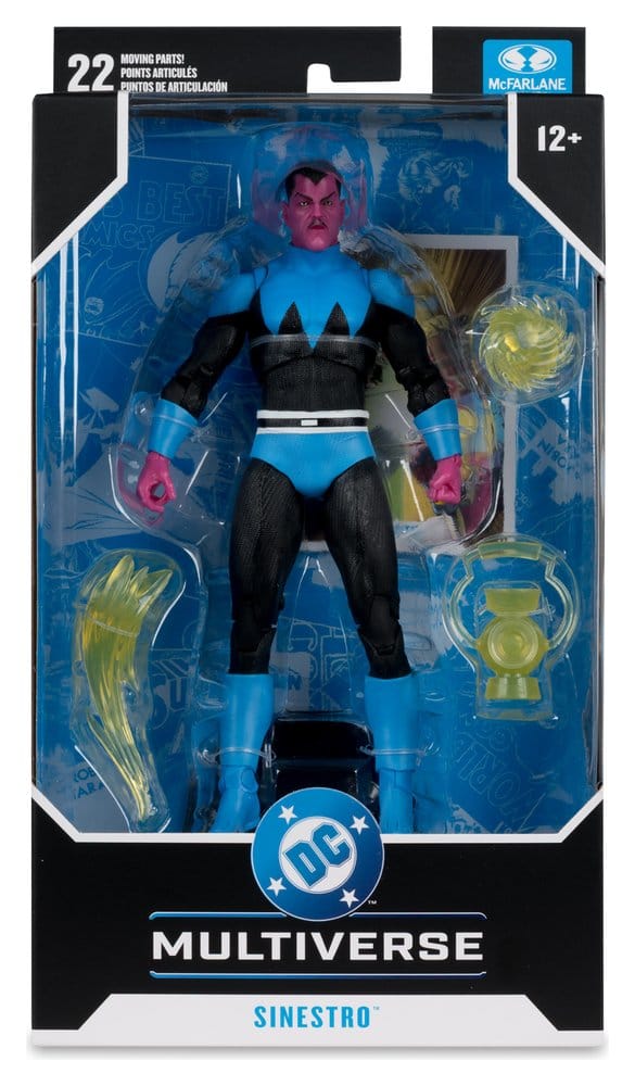 Aktionsfigur, DC Multiverse, Sinestro, blauer Anzug, 12+