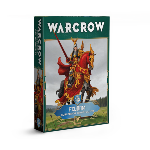 Warcrow: Feudom - Pierre Besson, Grand Magister Warcrow, Feudom, Miniaturenbox, Ritterminiatur, Wargame-Box