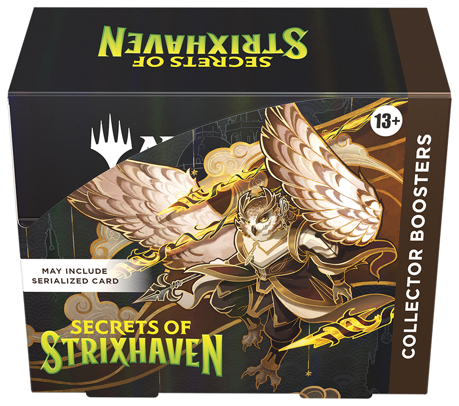 karten, brettspiel, booster, geheimnisse von strixhaven, packung