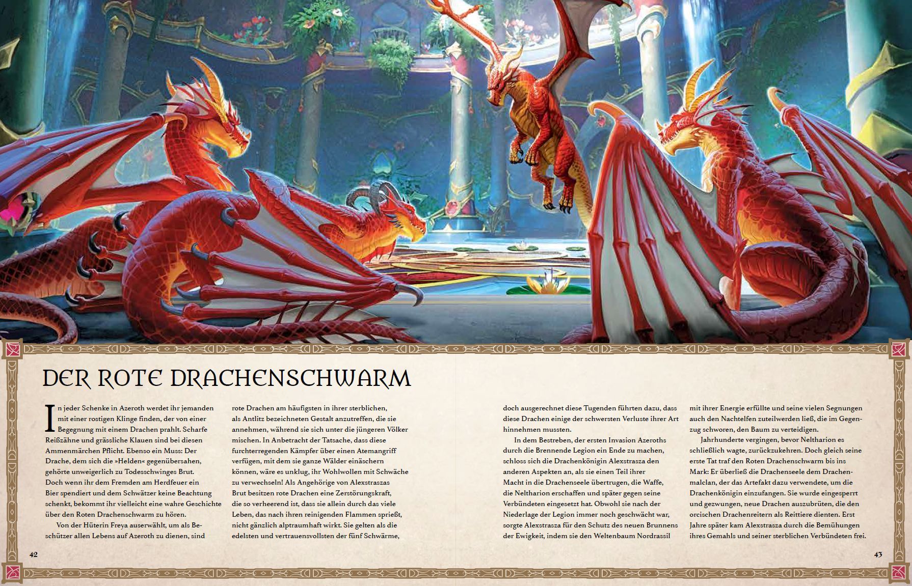 Drache, Drache, roter Drache, Flügel, Landschaftszene