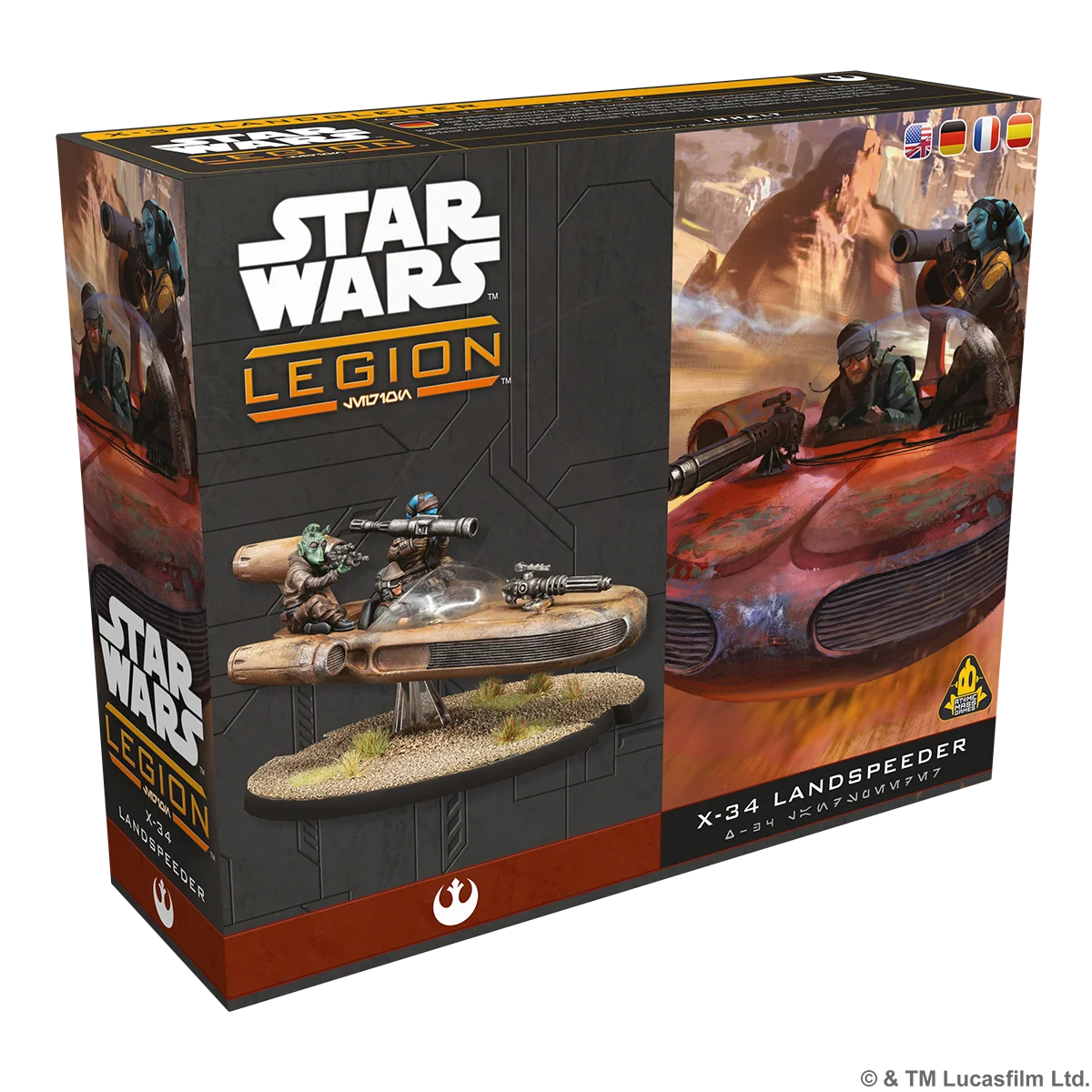 Star Wars, Legion, X-34 Landspeeder, Miniaturen, Modellkit