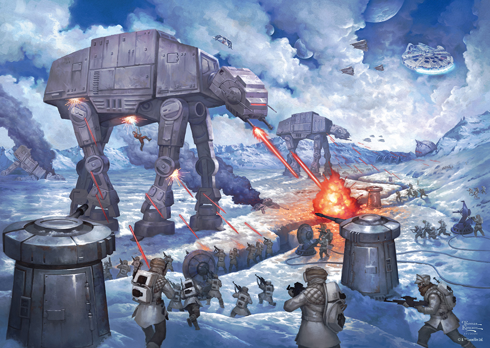 Puzzle: Star Wars - The Battle of Hoth Kinkade (1000) Puzzle: Star Wars - The Battle of Hoth Kinkade (1000)