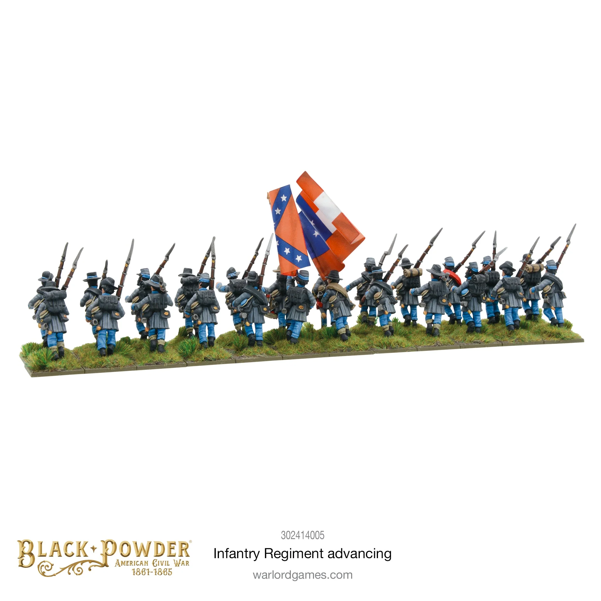 Black Powder: American Civil War Infantry Regiment Advancing