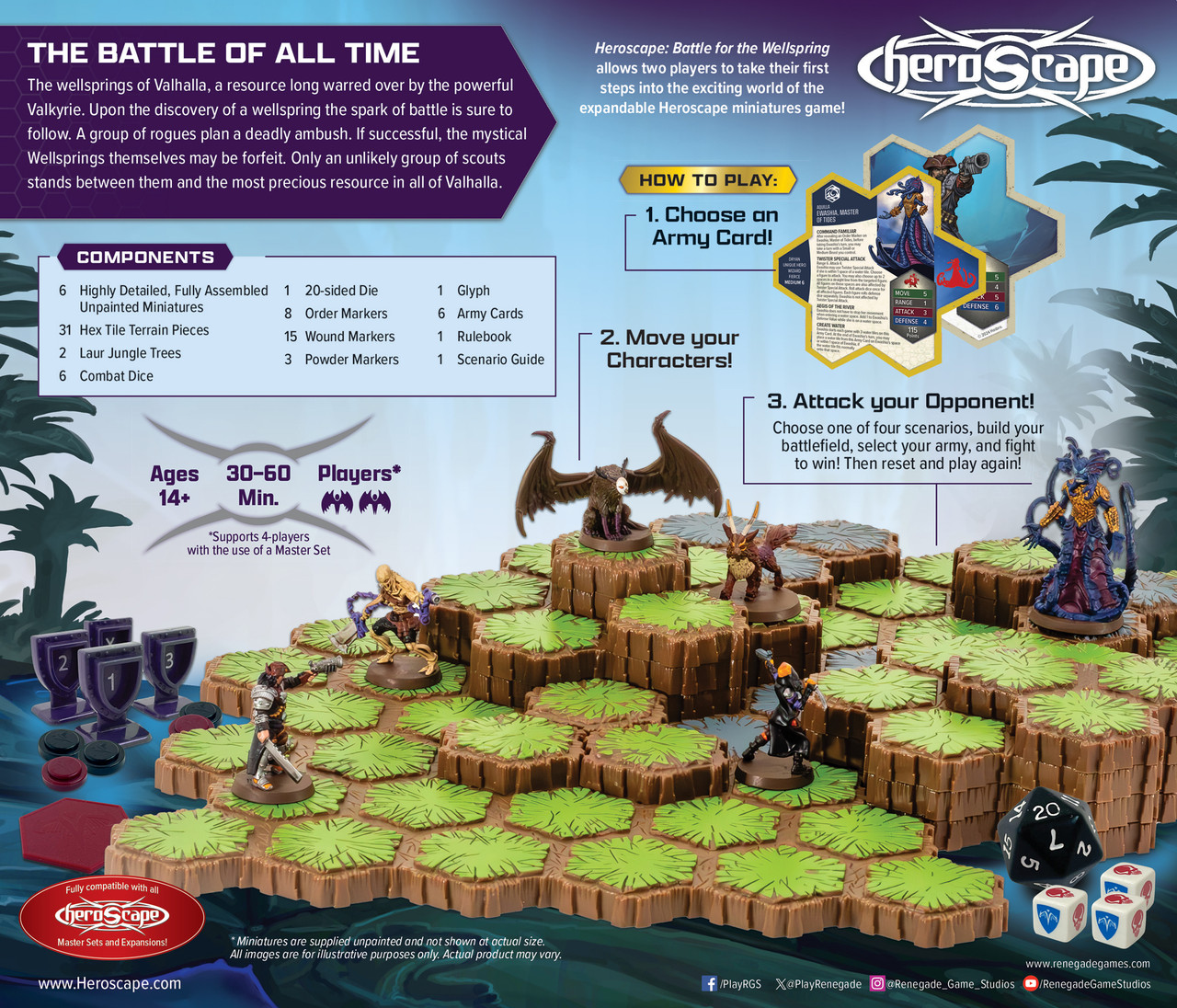 HeroScape - Age of Annihilation: Battle for the Wellspring Werbung, Person, Plakat