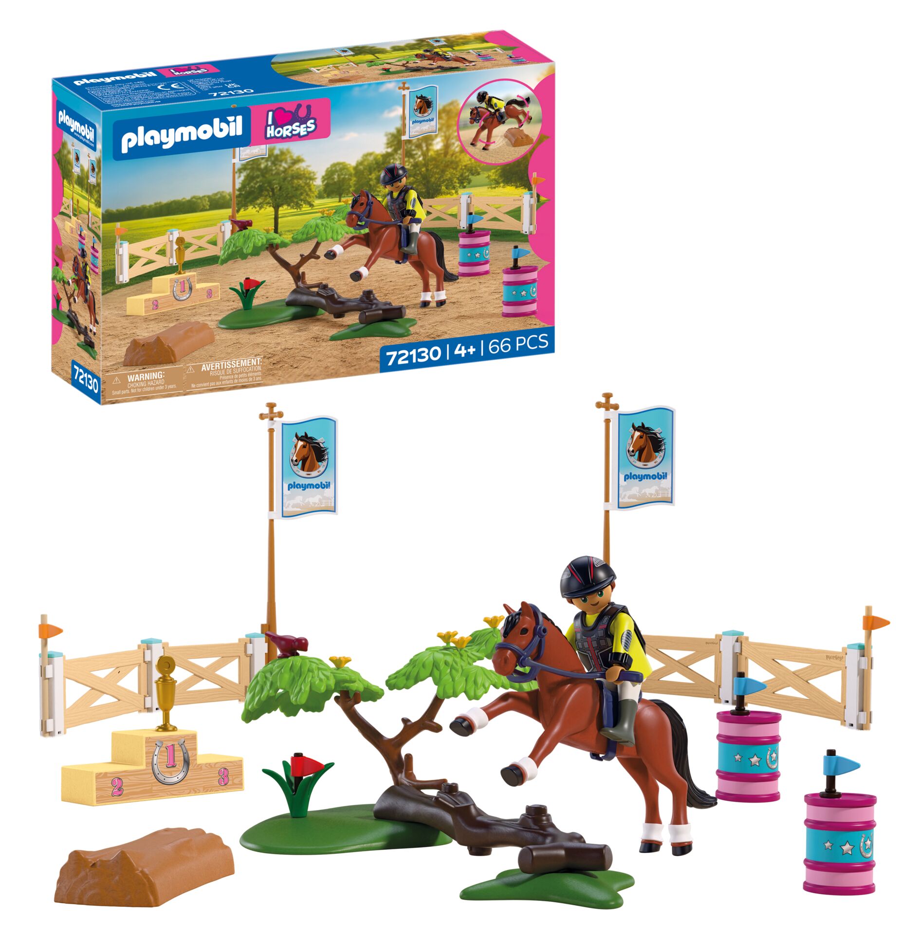 Pferde-Set, Playmobil, Pferd, Jockey, Miniaturzubehör
