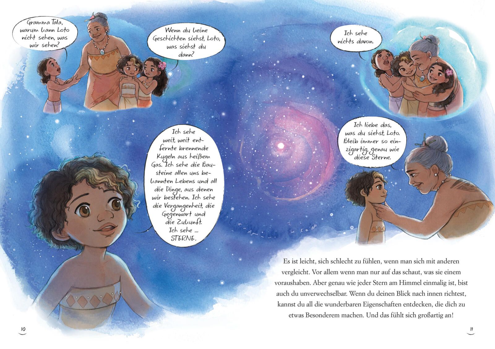 Kinderbuch, Nacht Himmel, Sterne, Familie, Kleidung Muster