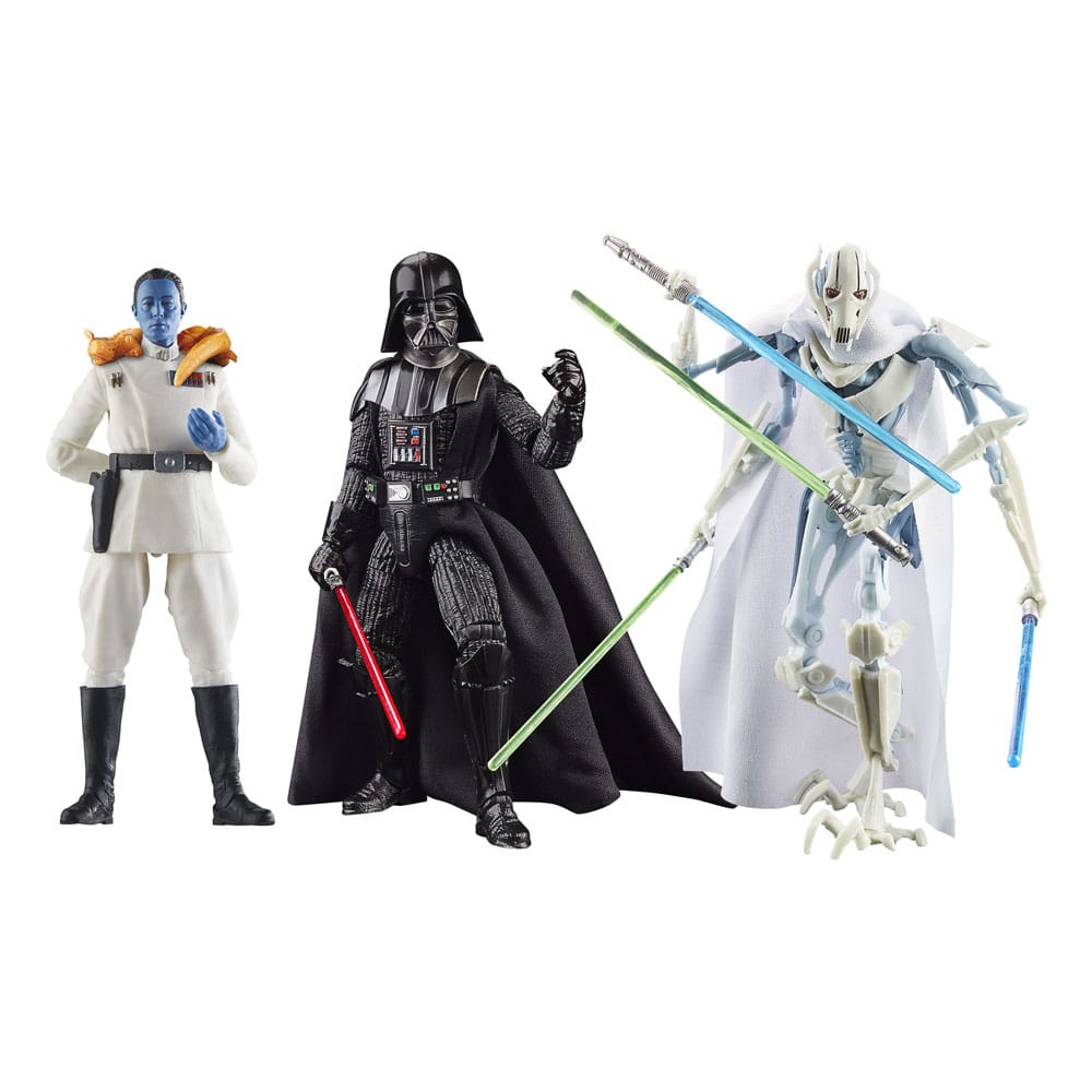 Star Wars AF: Black Series Masters of Evil 3er Set Darth Vader/Thrawn/General Grievous 15cm Erwachsener, Weiblich, Person, Frau, Mann