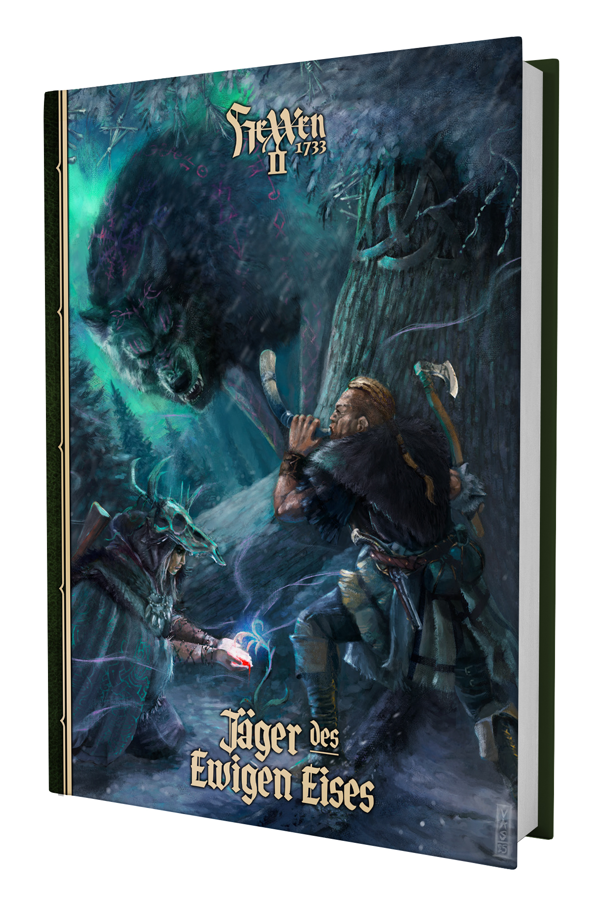 Jäger, Wandkalender, Eis, Polarwolf, Fantasy