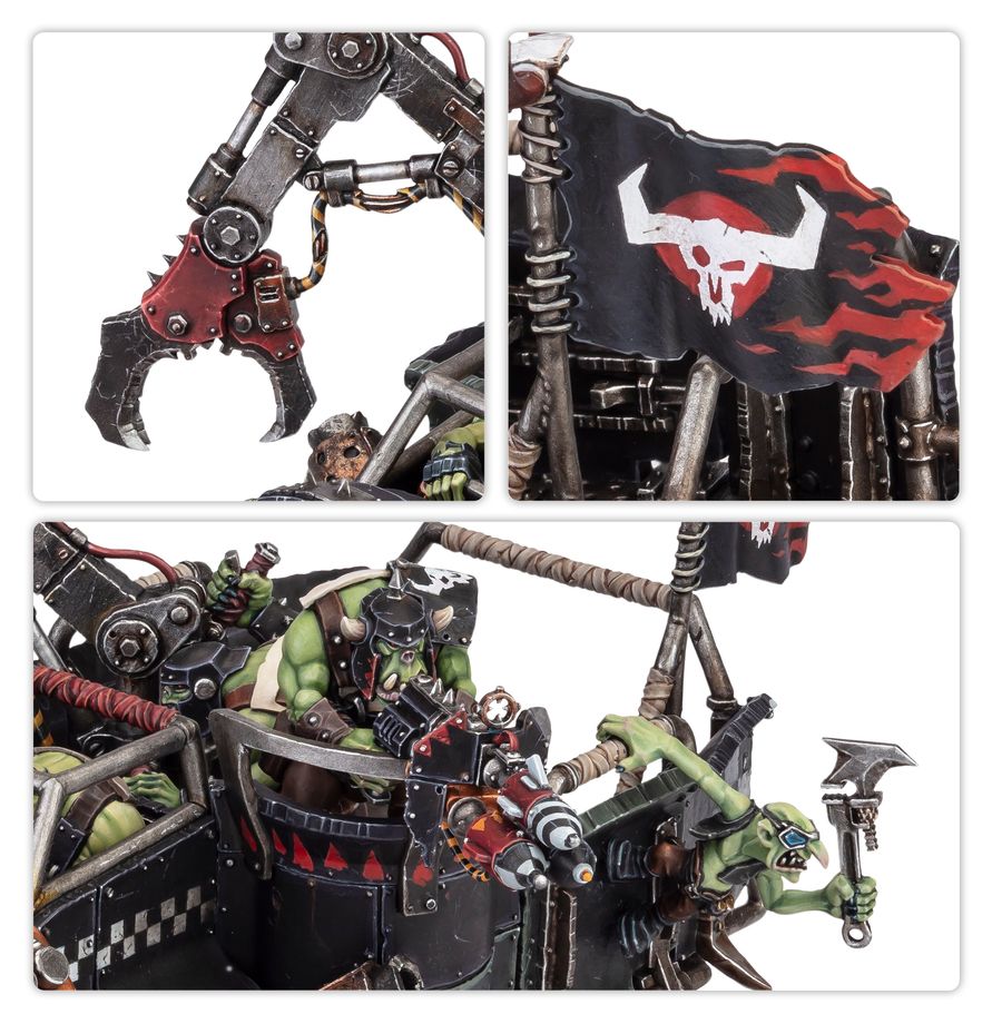 Ork, Wagen, Kriegsfahrer, Ledermantel, Waffen