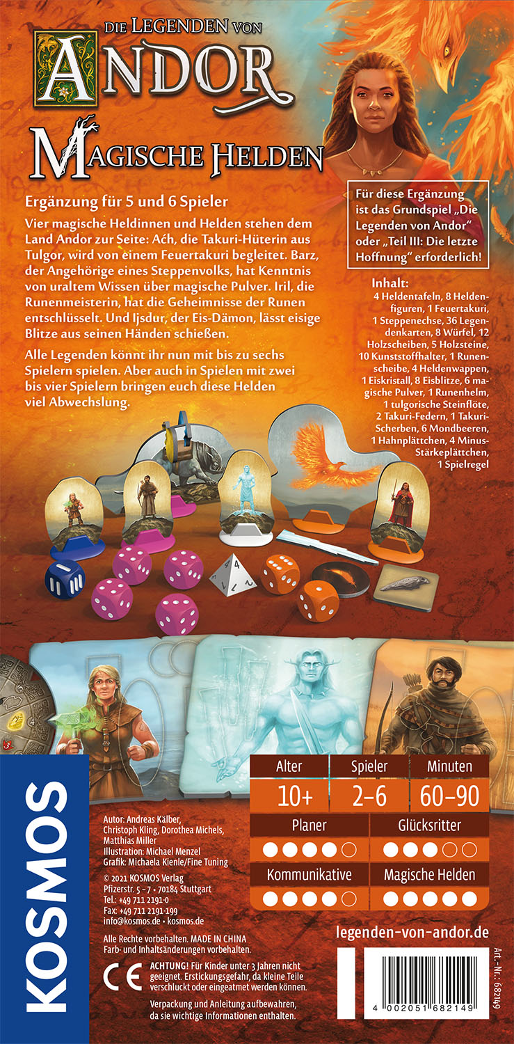 Legenden von Andor: Magische Helden 5-6 Spieler Ergänzung Legenden von Andor: Magische Helden 5-6 Spieler Ergänzung