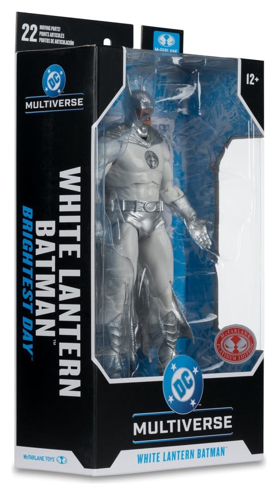 aktionsfigur, weiße laterne, batman, dc multiverse, plastikverpackung