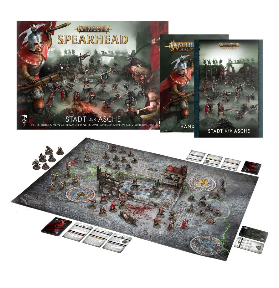 Age of Sigmar: Spearhead - City of Ash Gaming Pack dt. Wargame, Brettspiel, Miniaturen, Rundebrett, Stadt der Asche