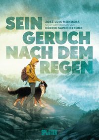 Hund, Regenkleidung-?, Regenmantel, Küstenlandschaft, Wolkenmeer
