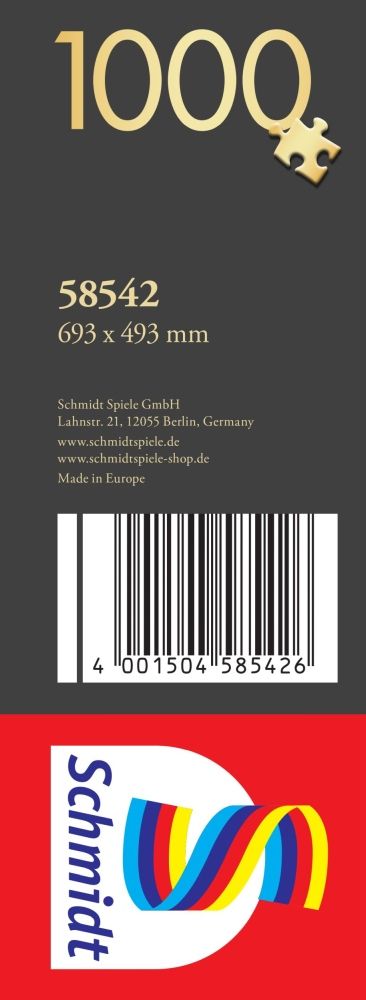 Puzzle: Gepard im Zeichen der Anmut barcode, hintergrund, Schmidt Spiele, Made in Europe, Puzzlepiece