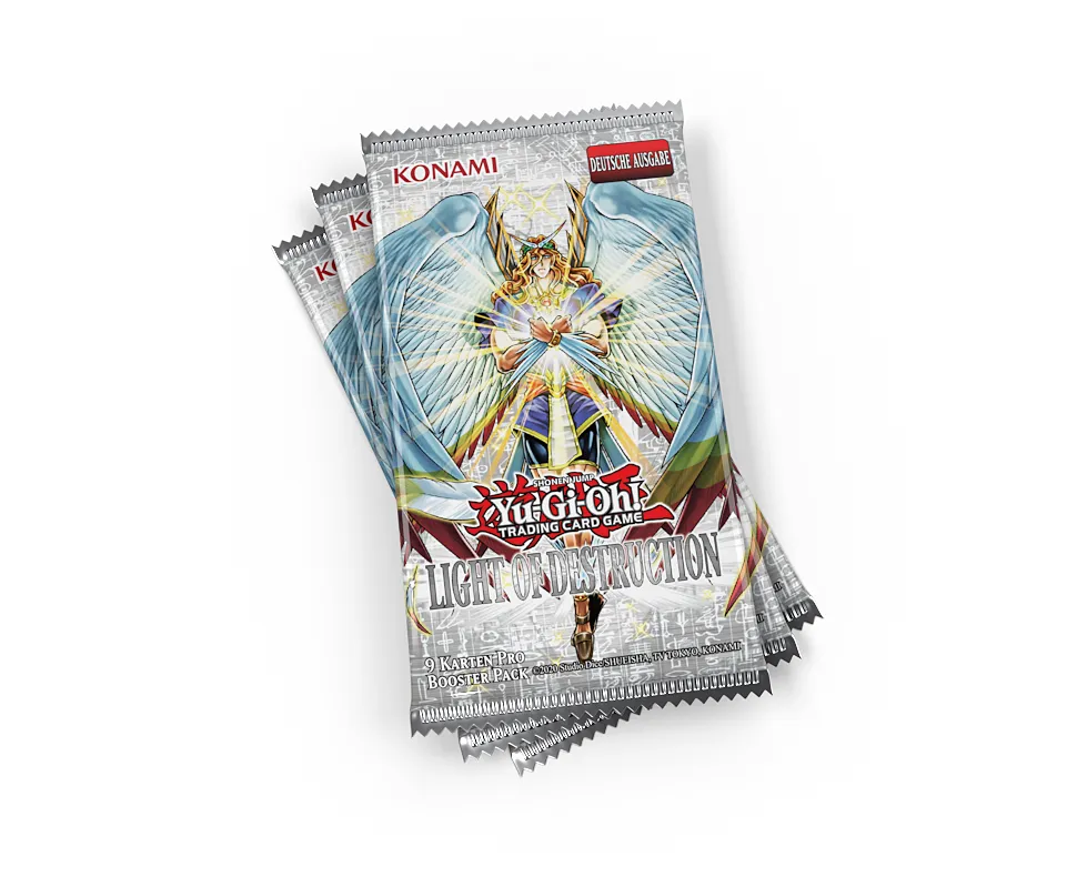 Yu-Gi-Oh! CCG dt.: Light of Destruction 3-Pack Tuck-Box (Reprint) Yu-Gi-Oh! CCG dt.: Light of Destruction 3-Pack Tuck-Box (Reprint)