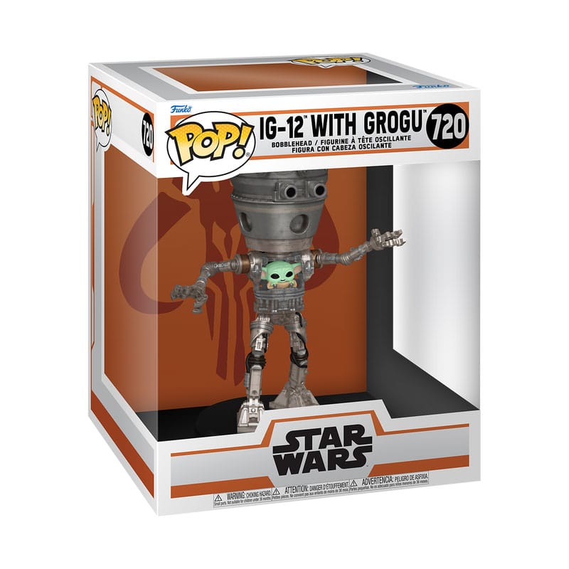 Star Wars: POP Mandalorian - IG-12 mit Grogu (720) Star Wars: POP Mandalorian - IG-12 mit Grogu (720)
