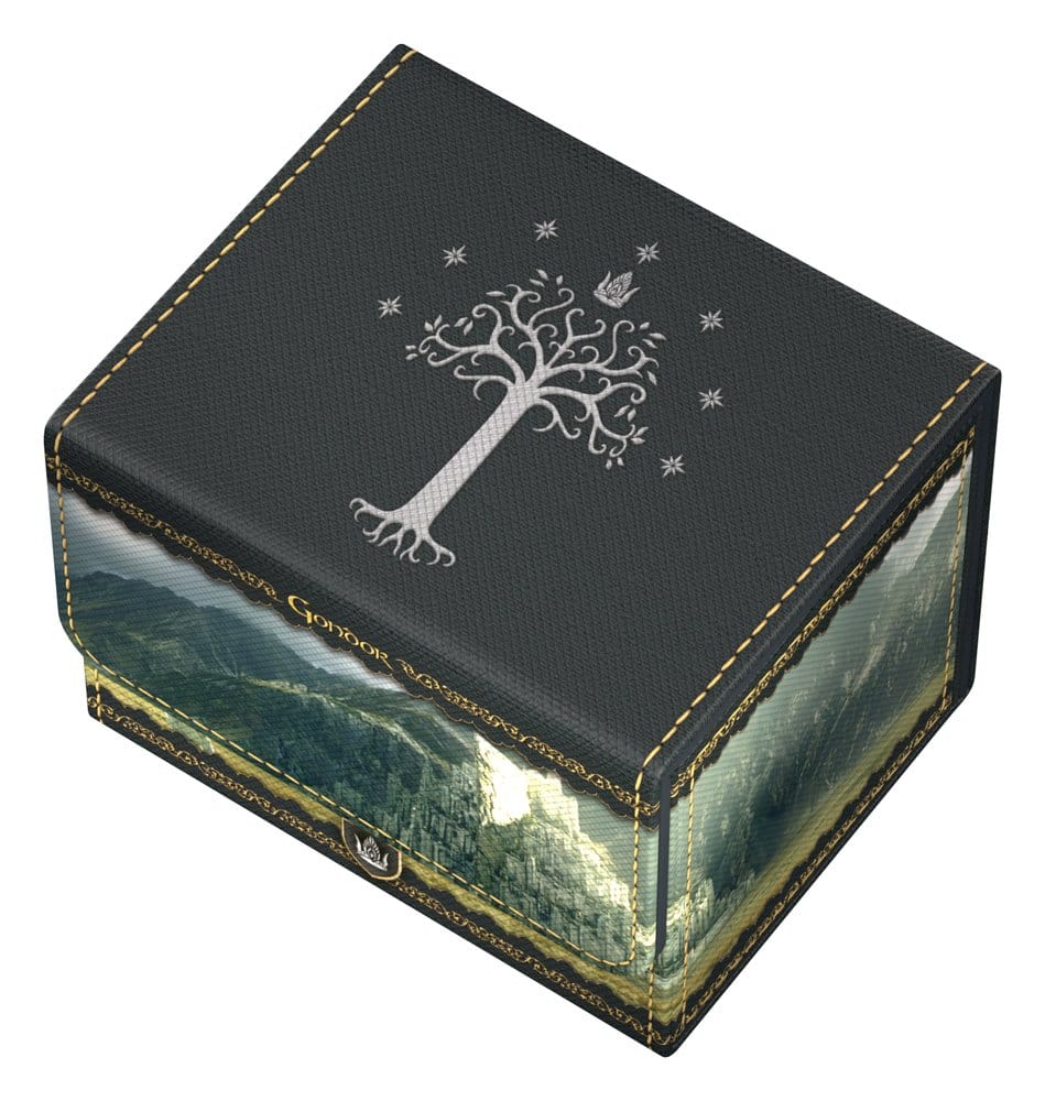 Ultimate Guard: Deckbox Sidewinder 100+ Lord of the Rings - Gondor holzbox, holzbox mit mondstern, aufbewahrungsbox, kuchenbox, dekorbox