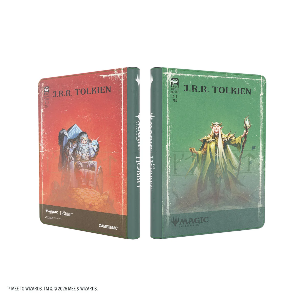 Gamegenic: Magic The Hobbit Zip-Up Album 18-Pocket - Thranduil/The Mountainking buch, Hardcover, Fantasy, Tolkein, Ring