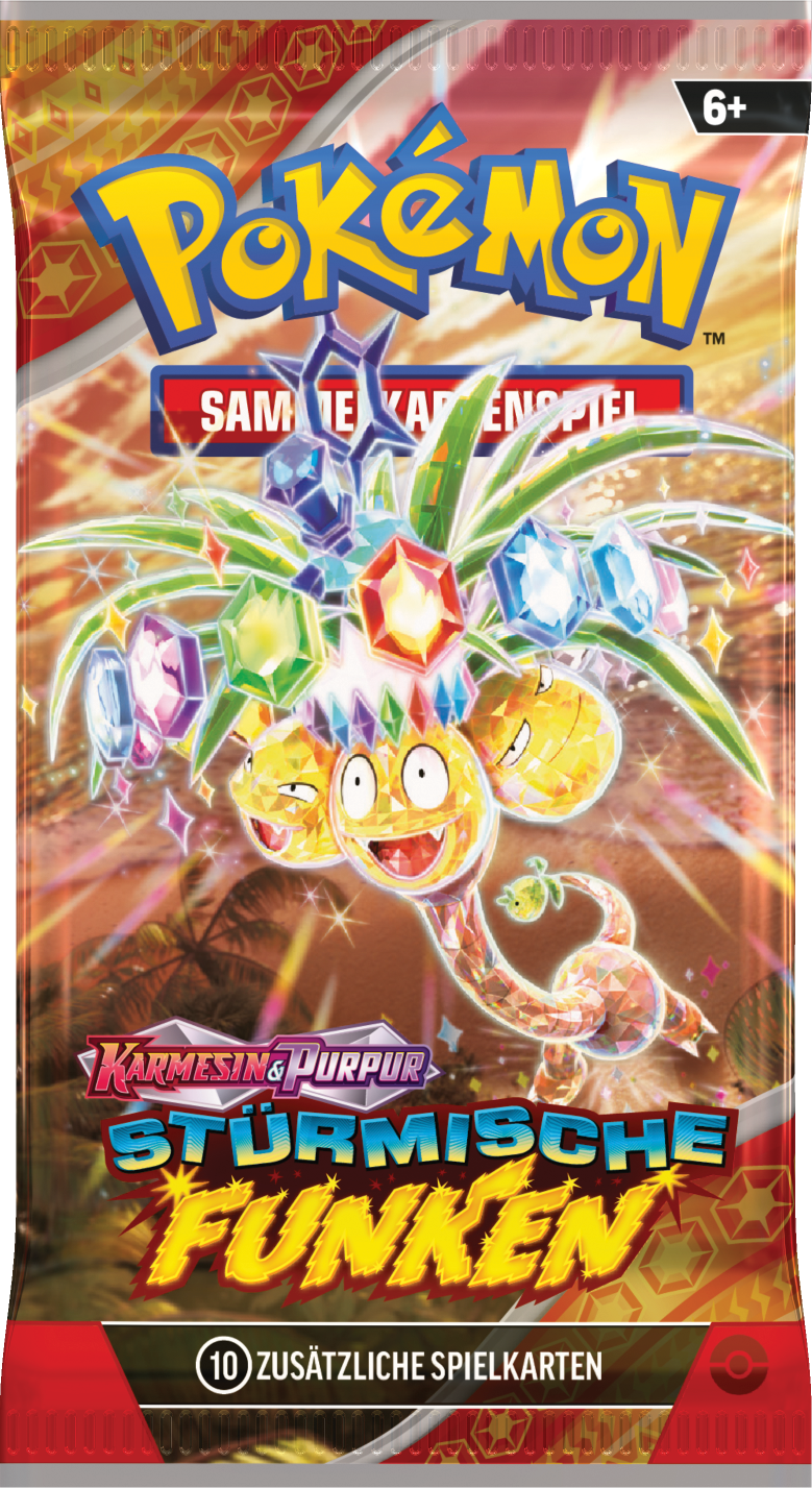 Pokémon CCG dt.: Karmesin & Purpur Stürmische Funken Boosterpack (KP08)