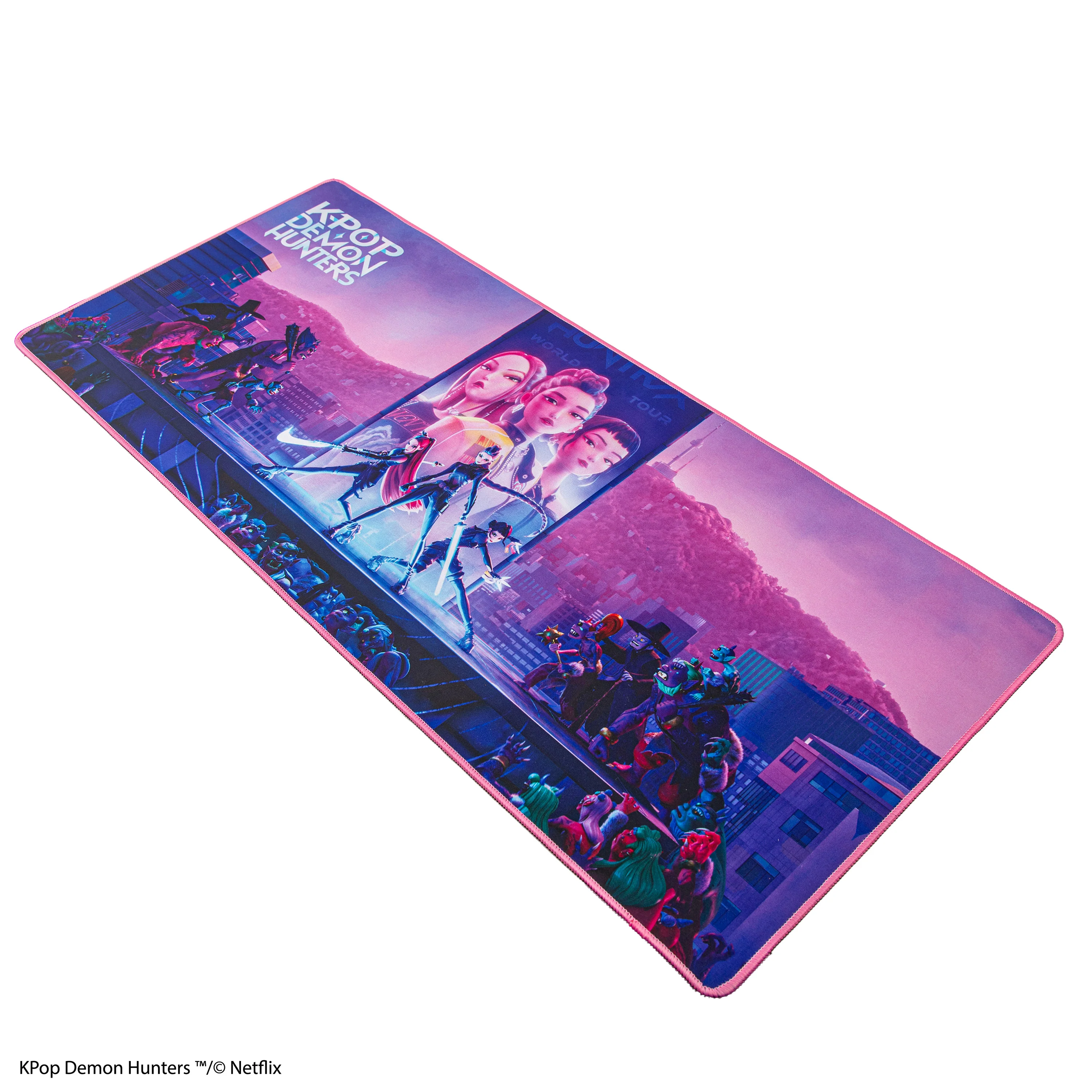 K-Pop Demon Hunters: Mousepad XL Huntrix Gruppenbild 80x35cm