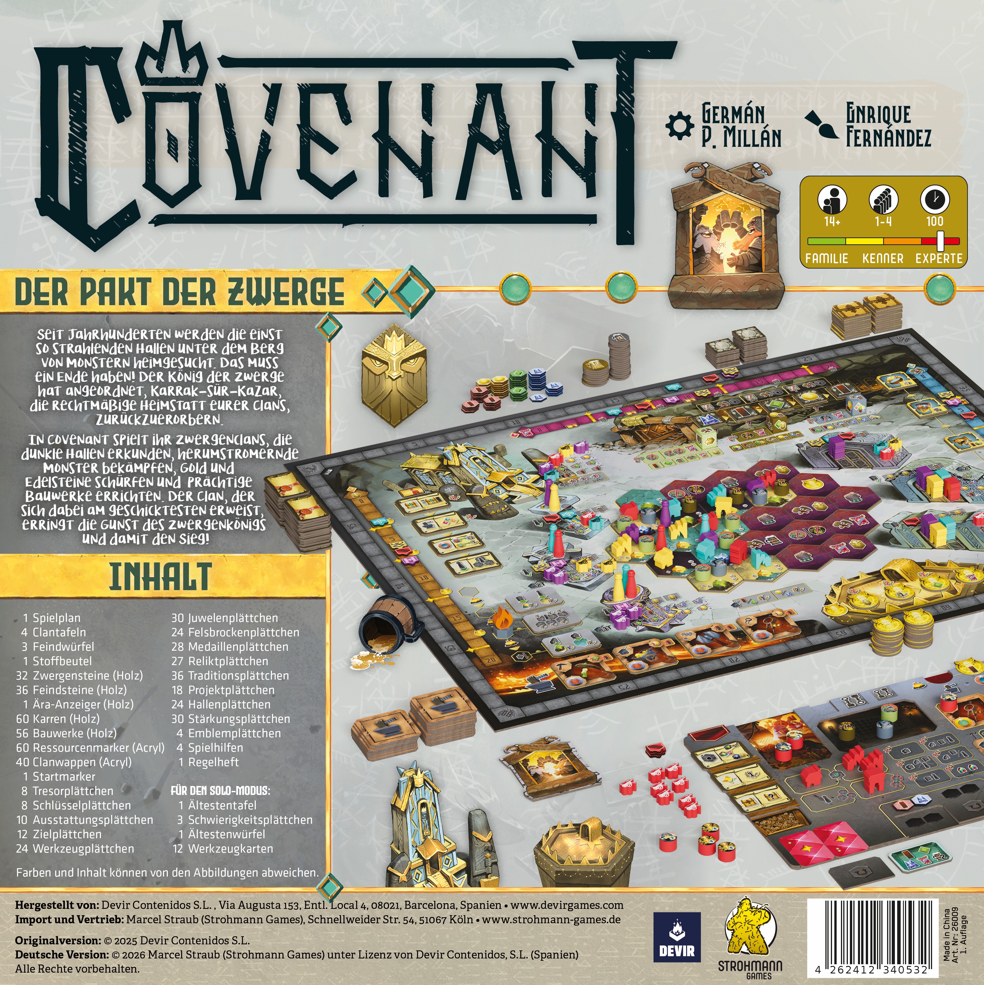 Brettspiel, Miniaturen, Würfel, Markenstücke, Spielbrett