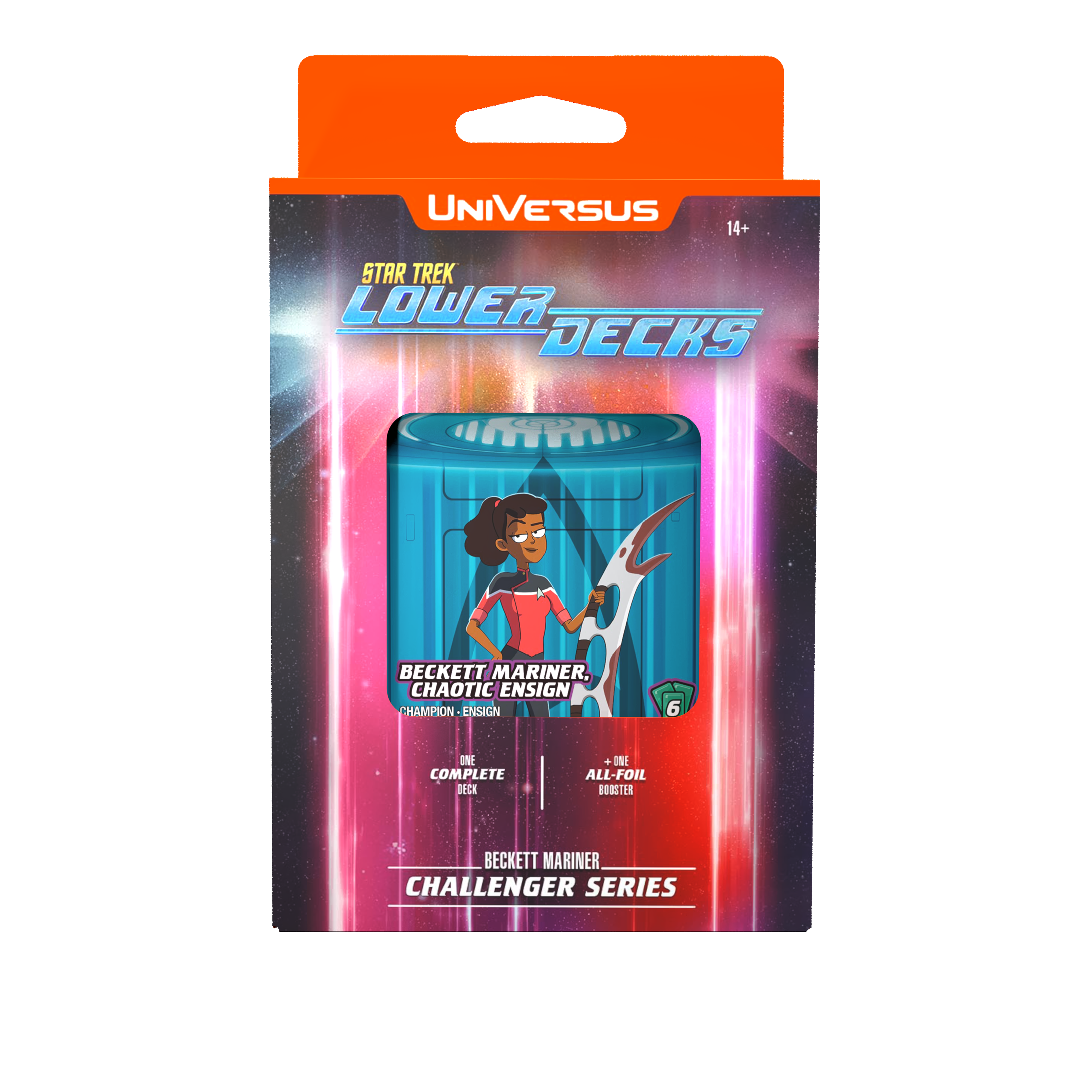 Universus CCG: Star Trek Lower Decks Challenger Series Deck "Beckett Mariner" Universus CCG: Star Trek Lower Decks Challenger Series Deck "Beckett Mariner"
