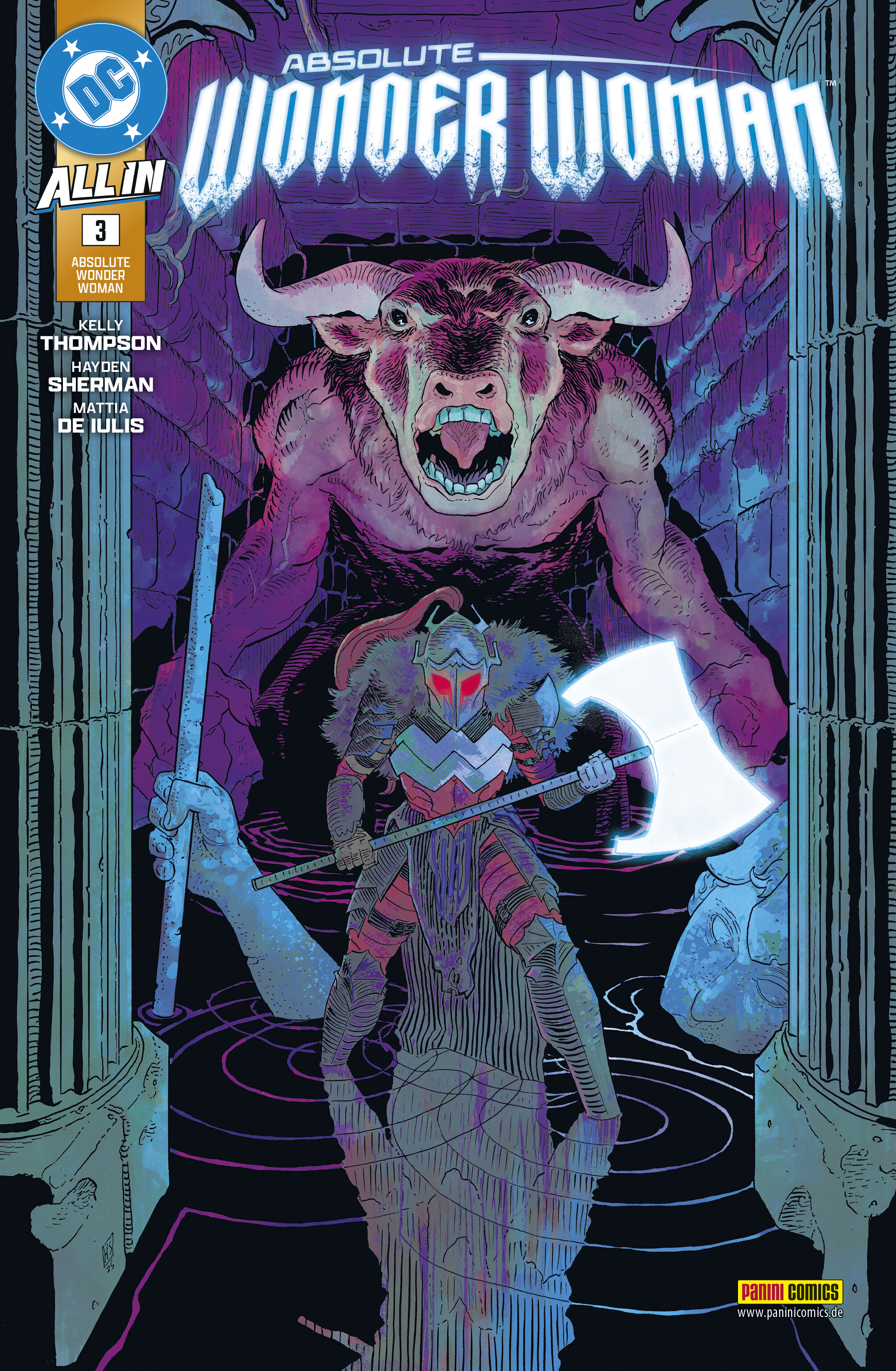 Absolute Wonder Woman Bd.3 Comics, Krieger, Axt, Monster, Dunkelheit