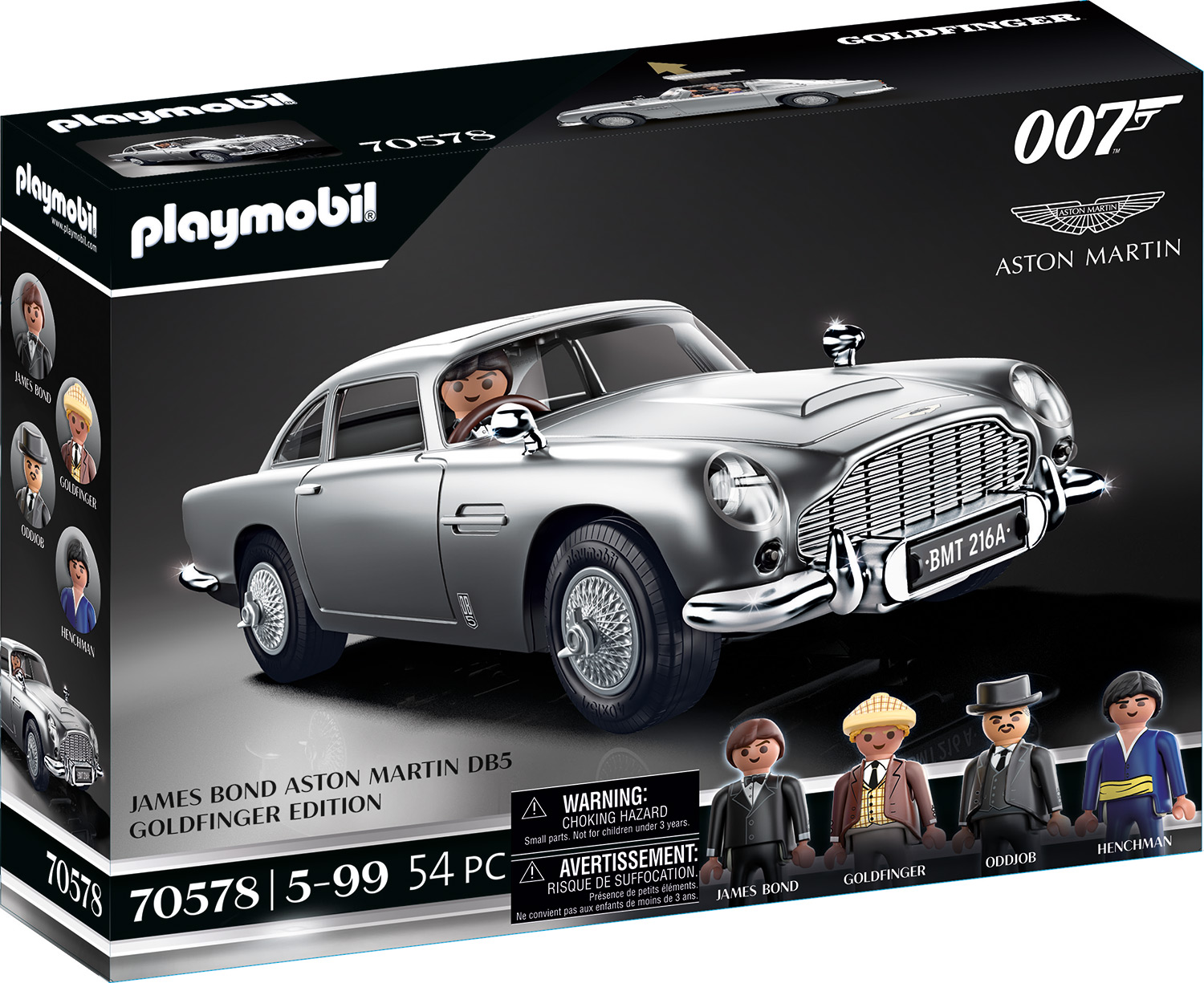 Playmobil: James Bond Aston Matin DB5 - Goldfinger