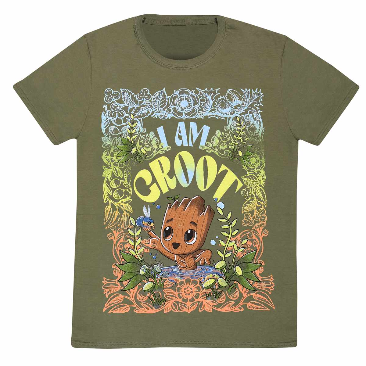 I Am Groot: T-Shirt Groot Seventies Flowers XXL