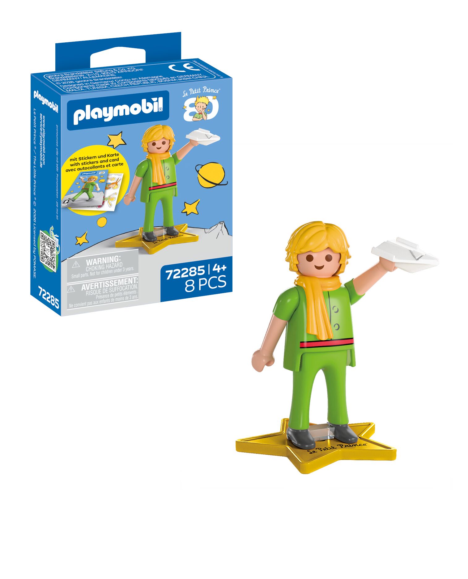 Playmobil: Der Kleine Prinz: Jubiläumsfigur Playmobil, Figur, Astronaut, Gelbschal, Plane