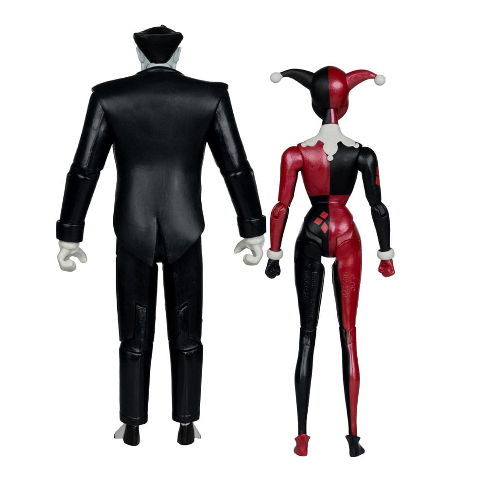 DC Direct AF: Harley Quinn & The Joker Mad Love 2er Set (Batman Animated Series) Gold Label 18cm Person, Erwachsener, Weiblich, Frau, Kostüm