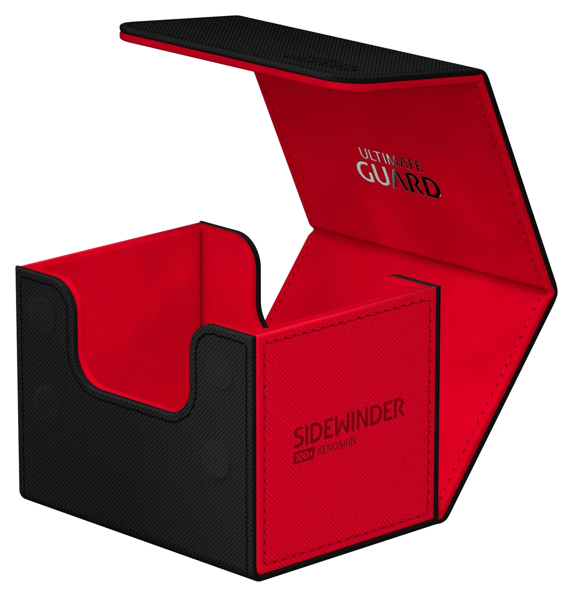 Ultimate Guard: Deckbox Sidewinder 100+ Xenoskin Synergy Schwarz/Rot Ultimate Guard: Deckbox Sidewinder 100+ Xenoskin Synergy Schwarz/Rot