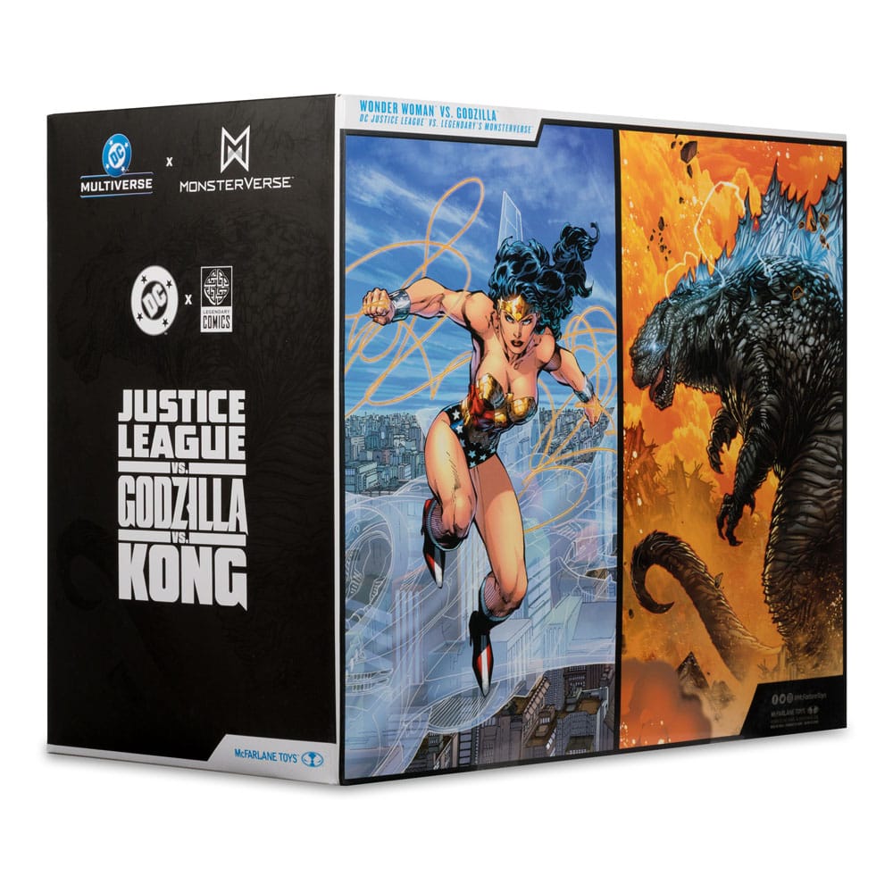 DC Multiverse AF: Wonder Woman vs. Godzilla Atomic Blast (Monsterverse) 18cm Publikation, Buch, Person
