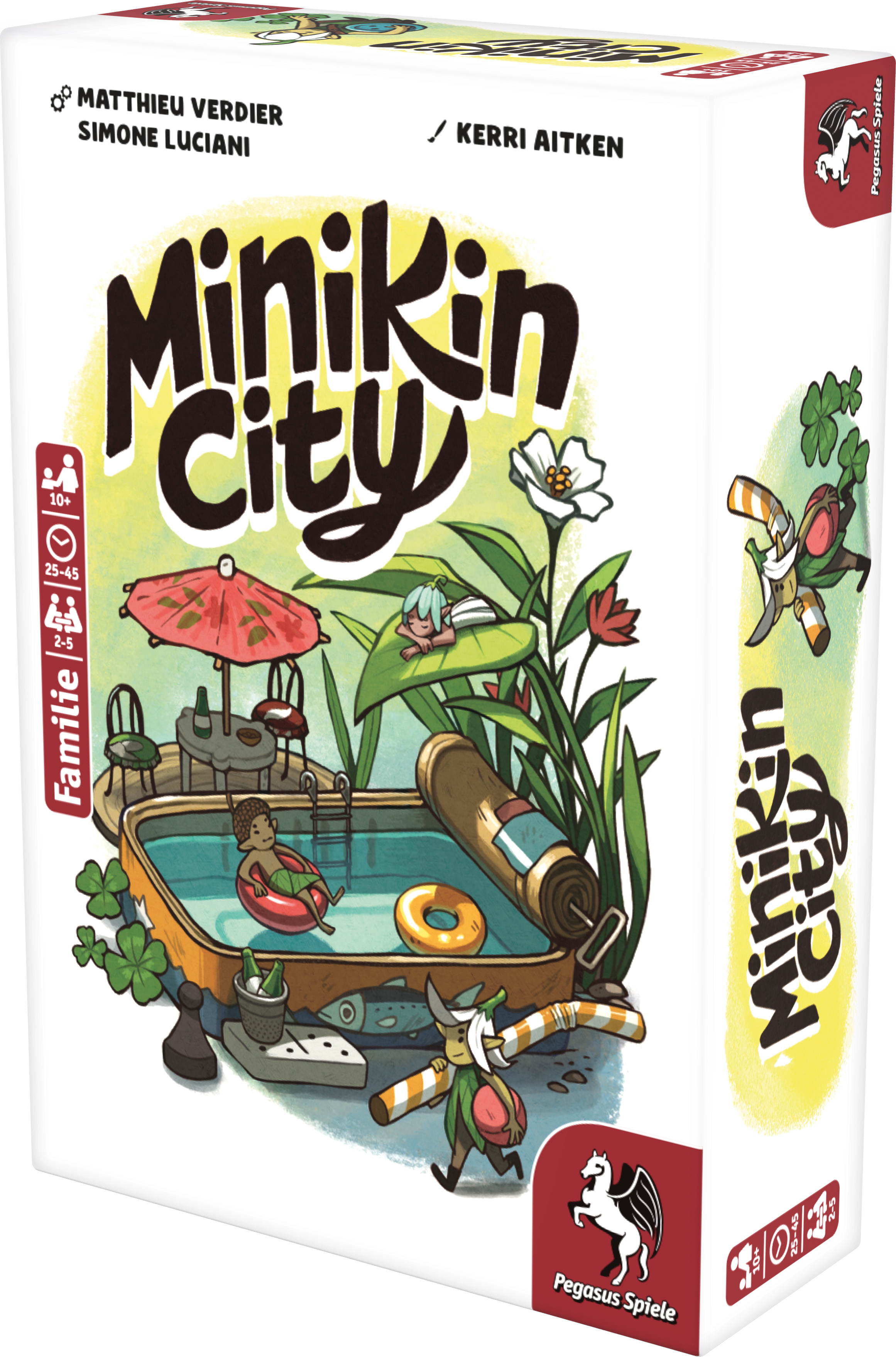 Minikin City Brettspiel, Familienspiel, Mini City, Kinderspiel, Grafik