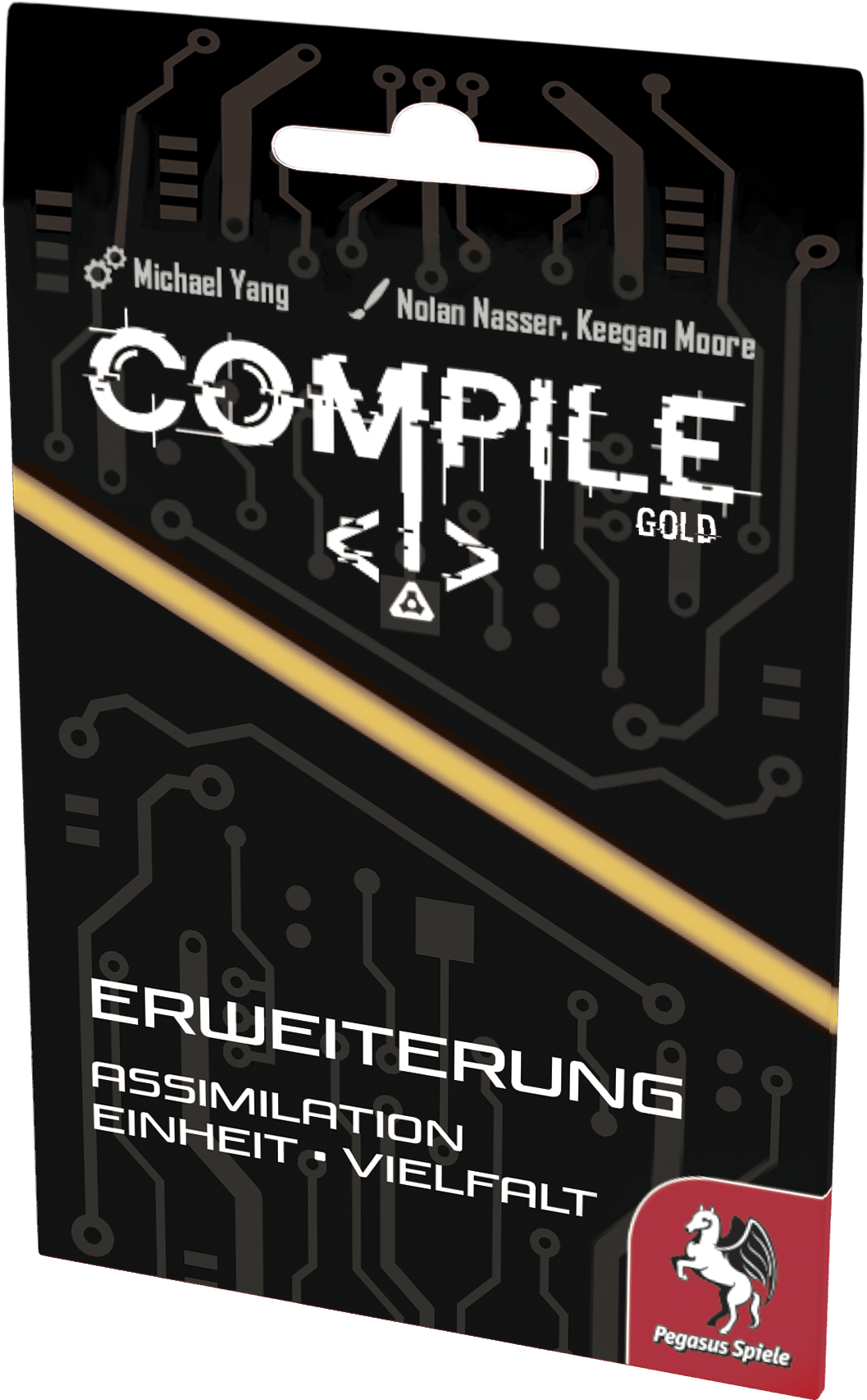 Compile Gold dt. - Erweiterung (Assimilation, Einheit, Vielfalt) USB, Metallisch, Gold, Hülle, Karte