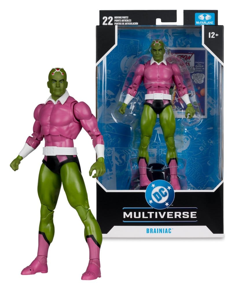 Actionfigur, DC Multiverse, Brainiac, Green skin, Pink torso